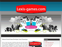 Tablet Screenshot of lexis-games.com